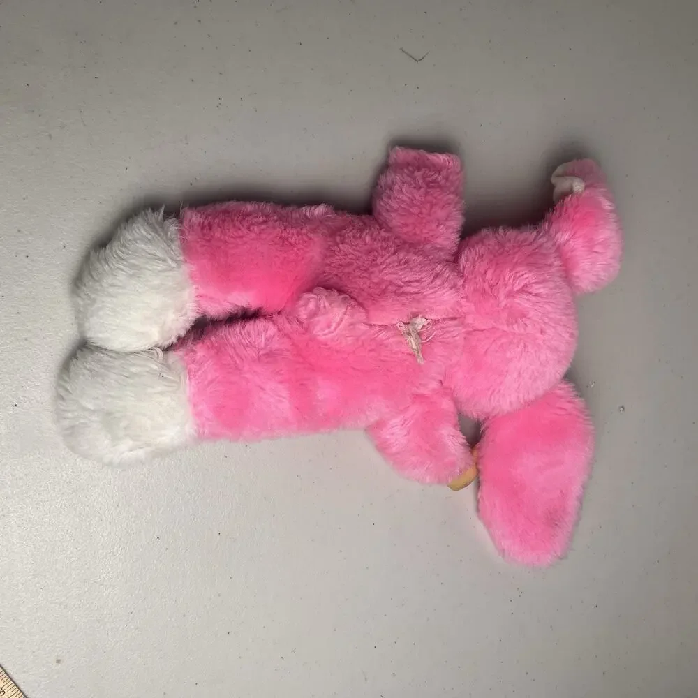 Vintage 1977 Russ Berrie Bon Bon Pink Thumb Sucker Plush Stuffed Animal 12